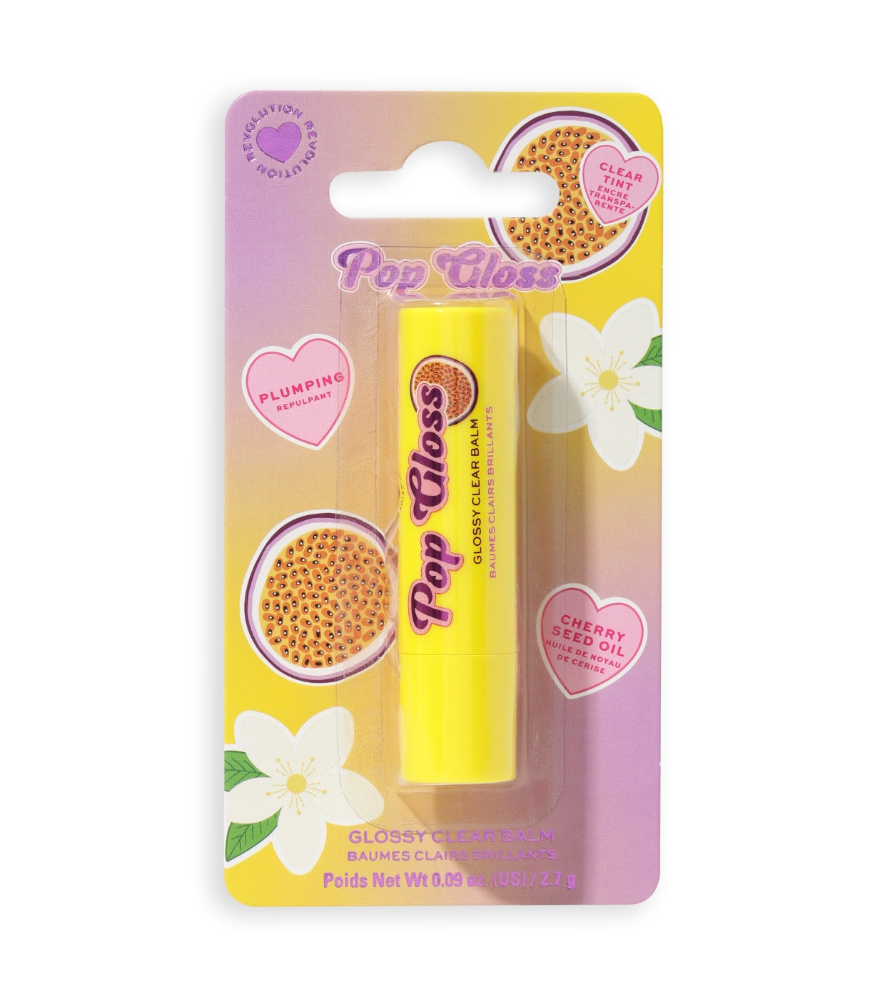 I Heart Revolution - Bálsamo labial Pop Gloss - Maracujá Transparente