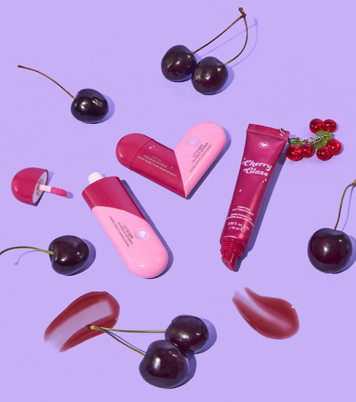 I Heart Revolution - *Midnight Cherry* - Twist Duo Óleo e Brilho Labial