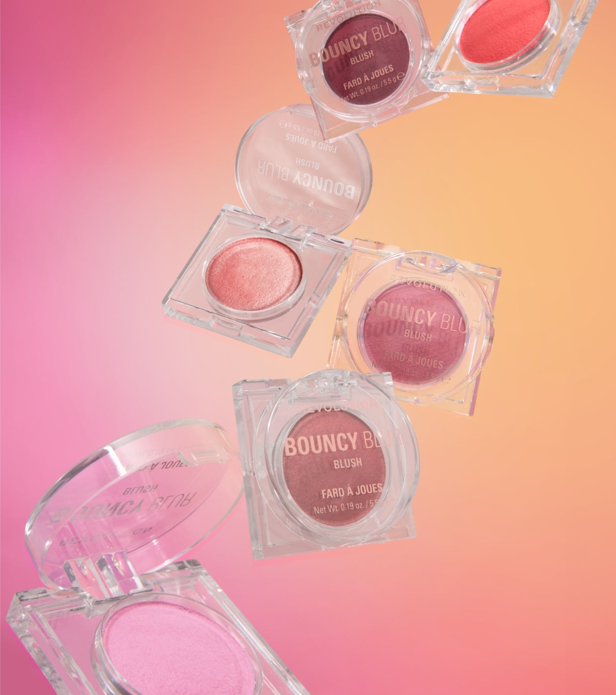 Makeup Revolution - Fard Crema in Polvere Effetto Sfocato Rimbalzante - Paprika Pop Bronzo Tenue