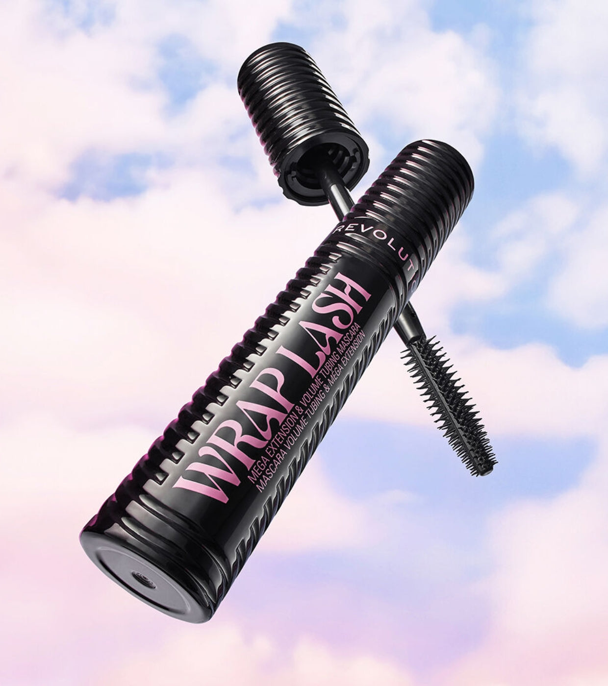 Makeup Revolution - Máscara de pestañas Wrap Lash - Ultra Black