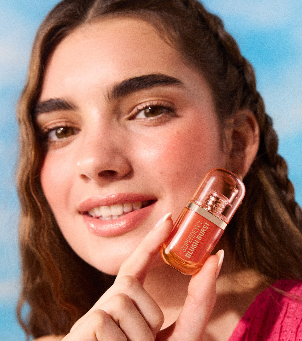 Makeup Revolution - *Super Dewy* - Blush liquido Blush burst - Peach Spritz