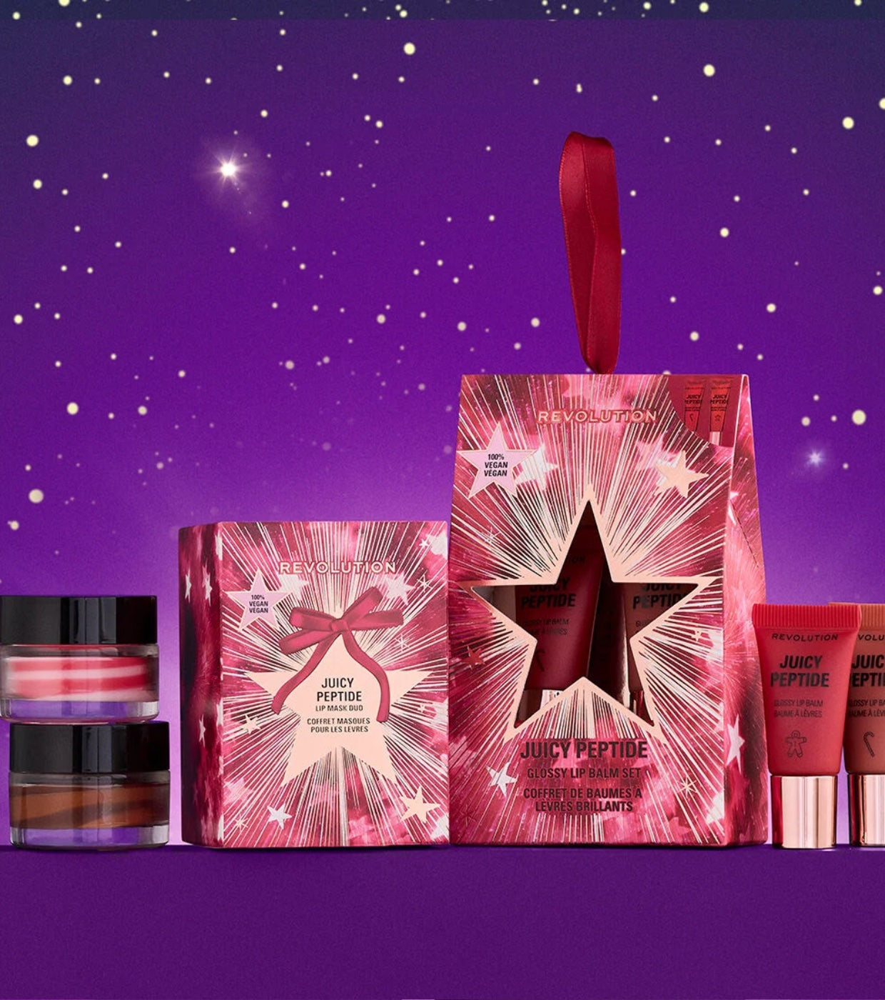 Revolution - Set regalo mini balsamo labbra Juicy Peptide