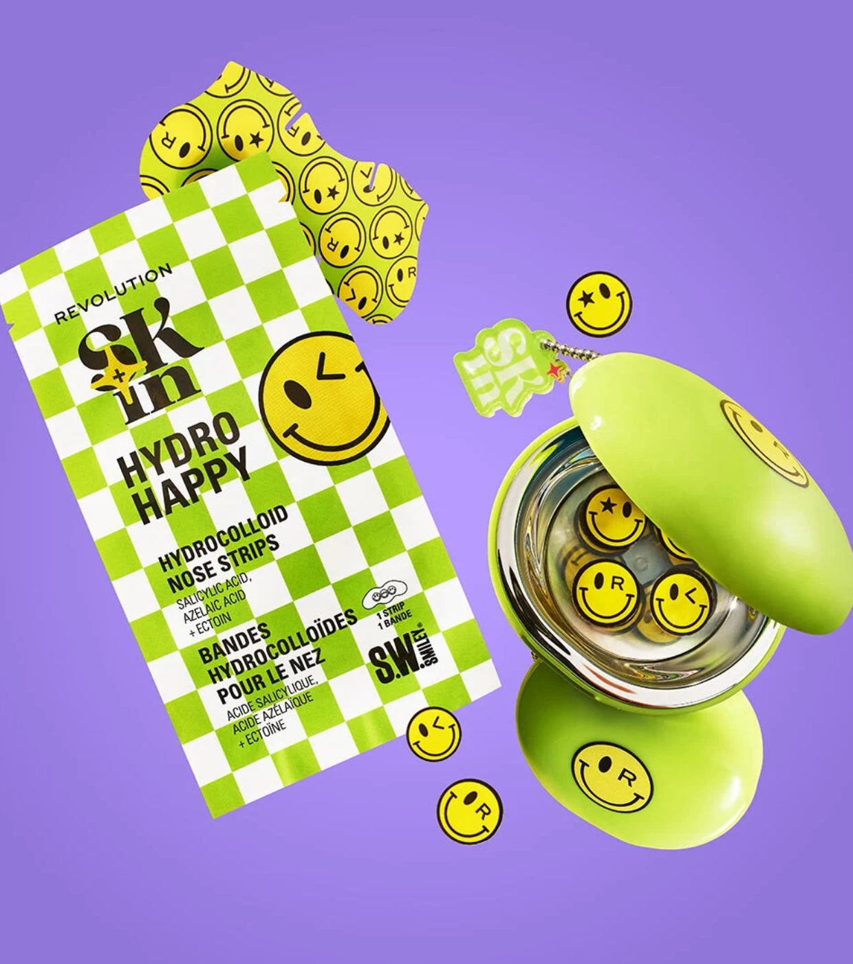 Revolution Skin - *S.W.Smiley* - Parches para granos funda Happy Dots Hydrocolloid