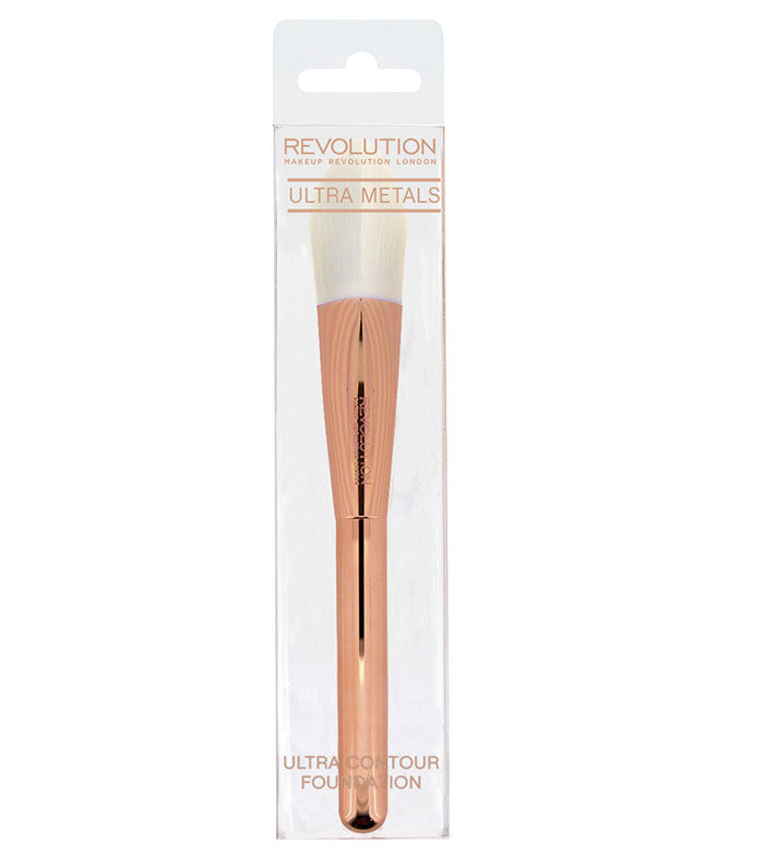 Makeup Revolution - Pennello Contouring Ultra Metals Contour Foundation Brush – F302