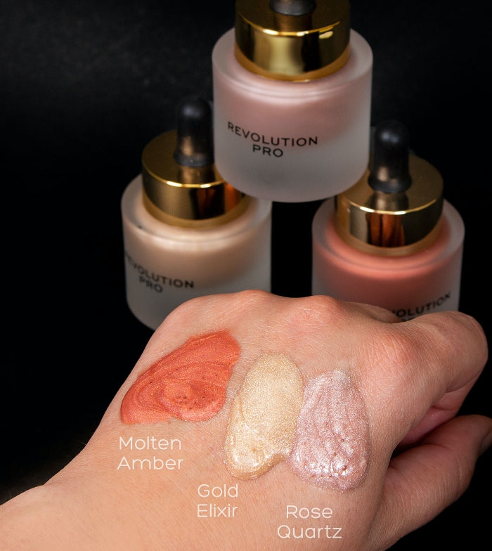 Revolution Pro - Iluminador líquido Highlighting Potion - Rose Quartz