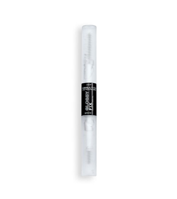 Revolution Relove - Gel para cejas y máscara de pestañas Glossy Fix - Transparente