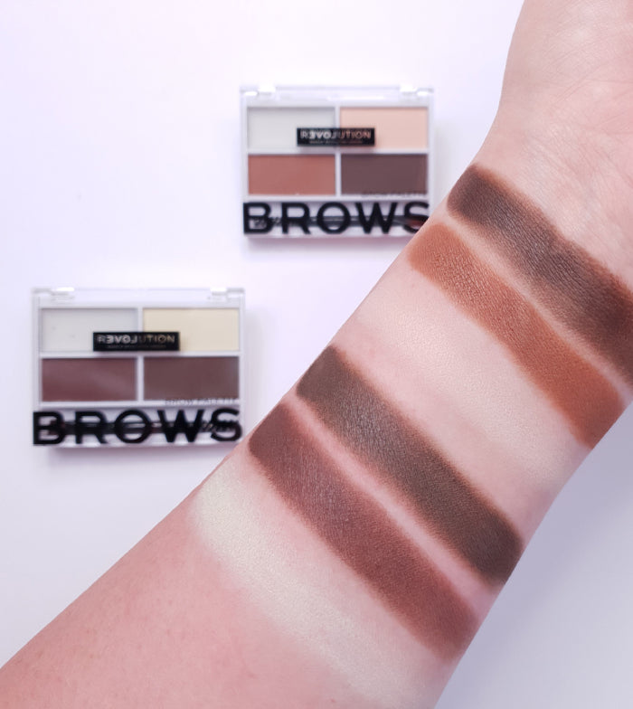 Revolution Relove - Kit de Sobrancelhas Colour Cult Brow Palette - Dark