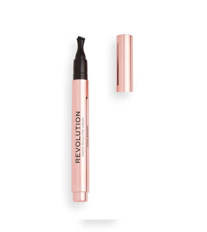 Revolution - Caneta para Sobrancelhas Fast Brow Pomade - Castanho Escuro