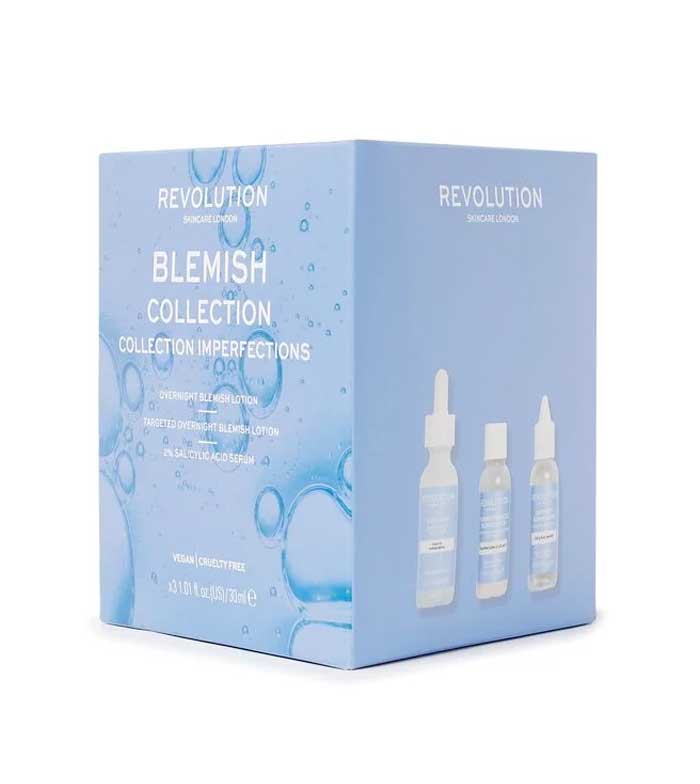 Revolution Skincare - Set di Lozione Imperfezioni + Siero + Lozione Essiccante Blemish Collection