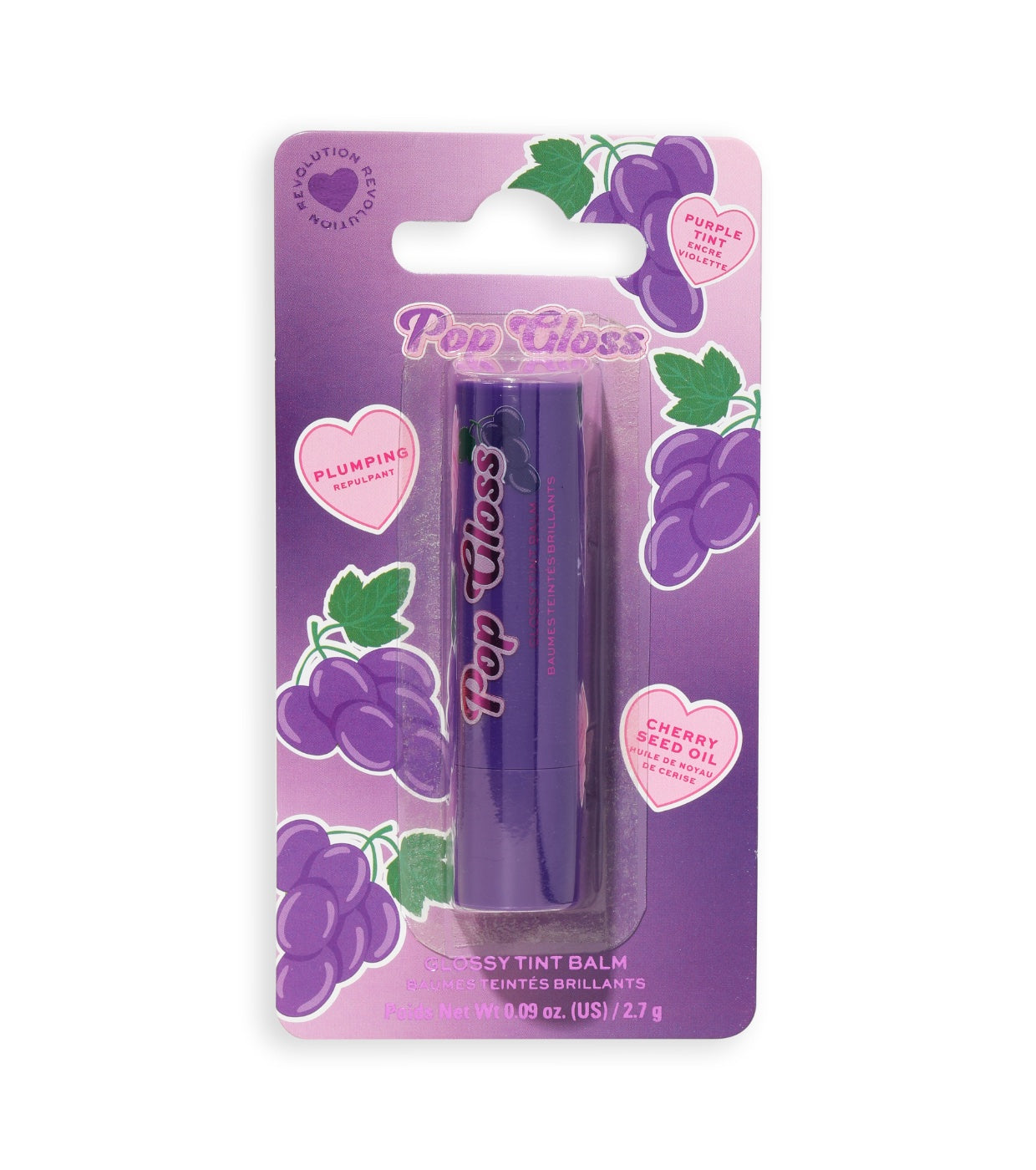 I Heart Revolution - Balsamo labbra Pop Gloss - Grape Purple