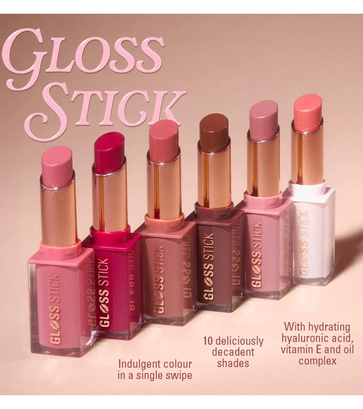 Makeup Revolution - Barra de labios Pout Lip Gloss Stick - Shimmer Toasted Caramel