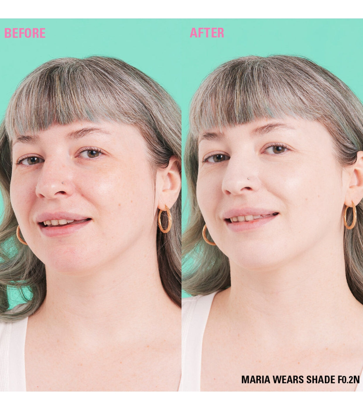 Makeup Revolution - Base de maquillaje Conceal & Define Soft Matte - F0.2N