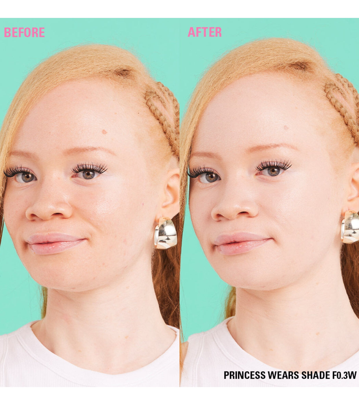 Makeup Revolution - Base de maquillaje Conceal & Define Soft Matte - F0.3W