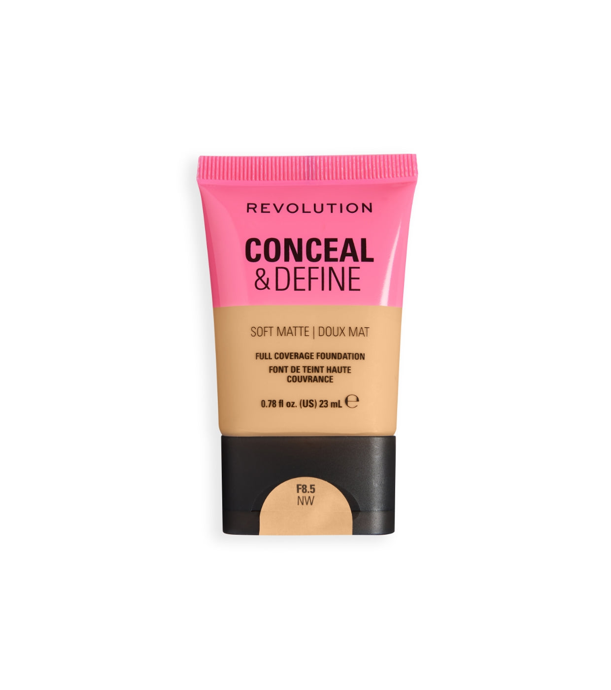 Makeup Revolution - Base de maquillaje Conceal & Define Soft Matte - F8.5NW