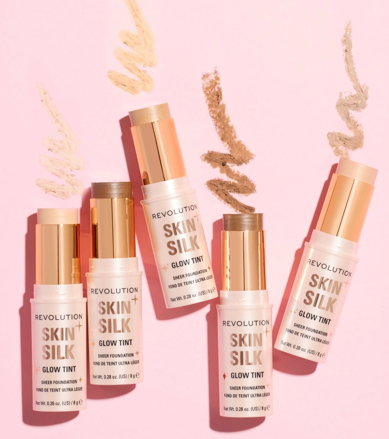 Makeup Revolution - Base de maquillaje en stick Skin Silk Glow Tint Sheer Foundation - Fair Neutral Cool
