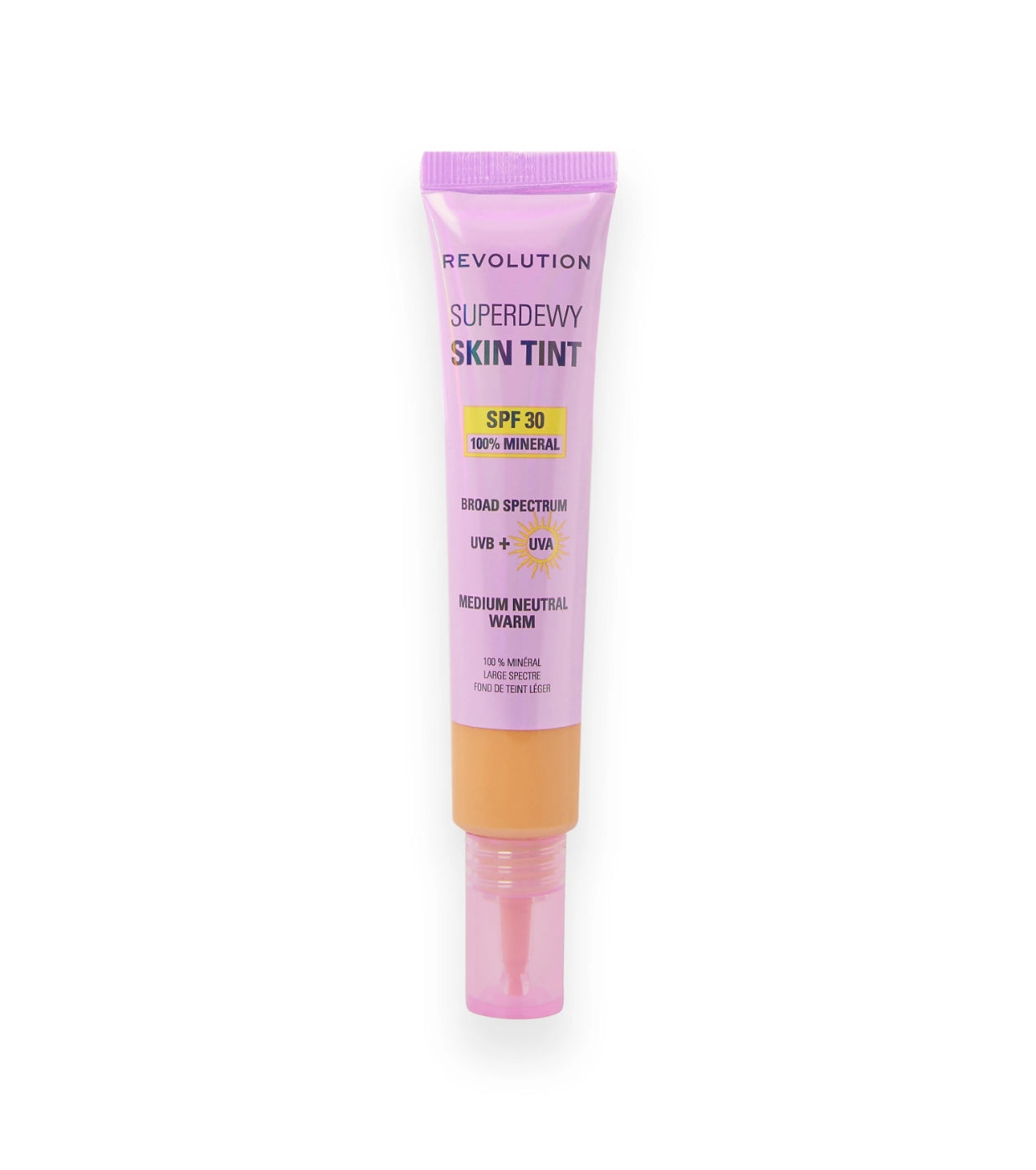 Makeup Revolution - Base de maquillaje Superdewy Skin Tint SPF30 - Medium Neutral Warm