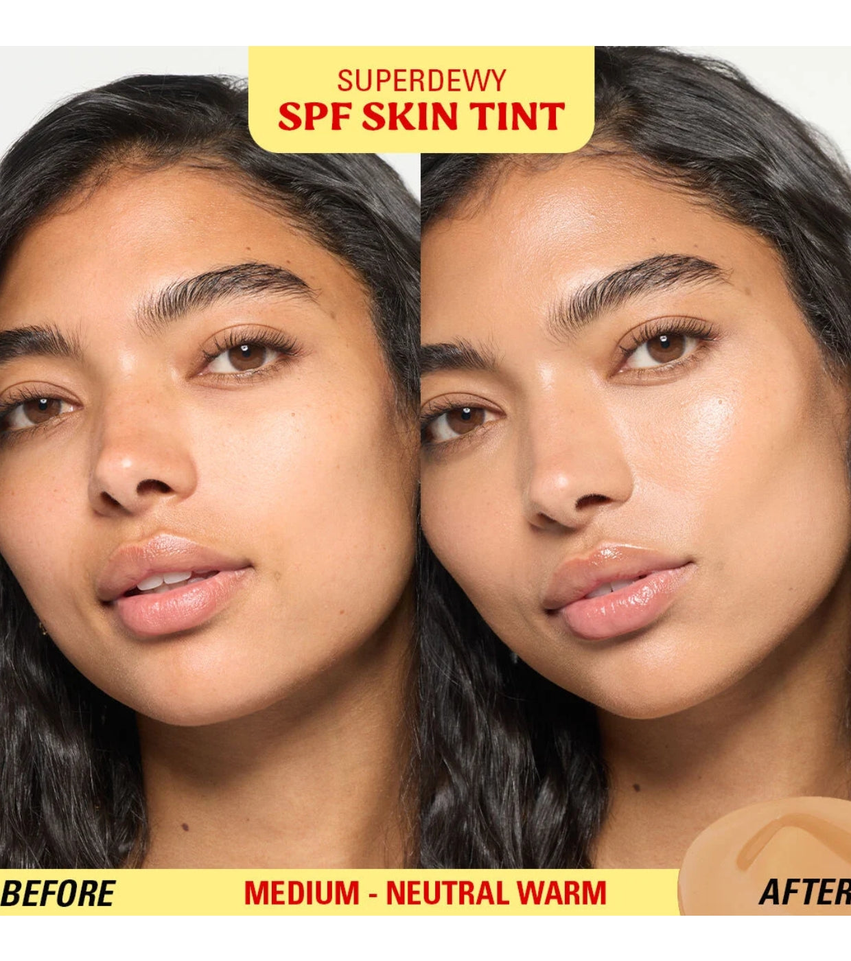 Makeup Revolution - Base de maquillaje Superdewy Skin Tint SPF30 - Medium Neutral Warm