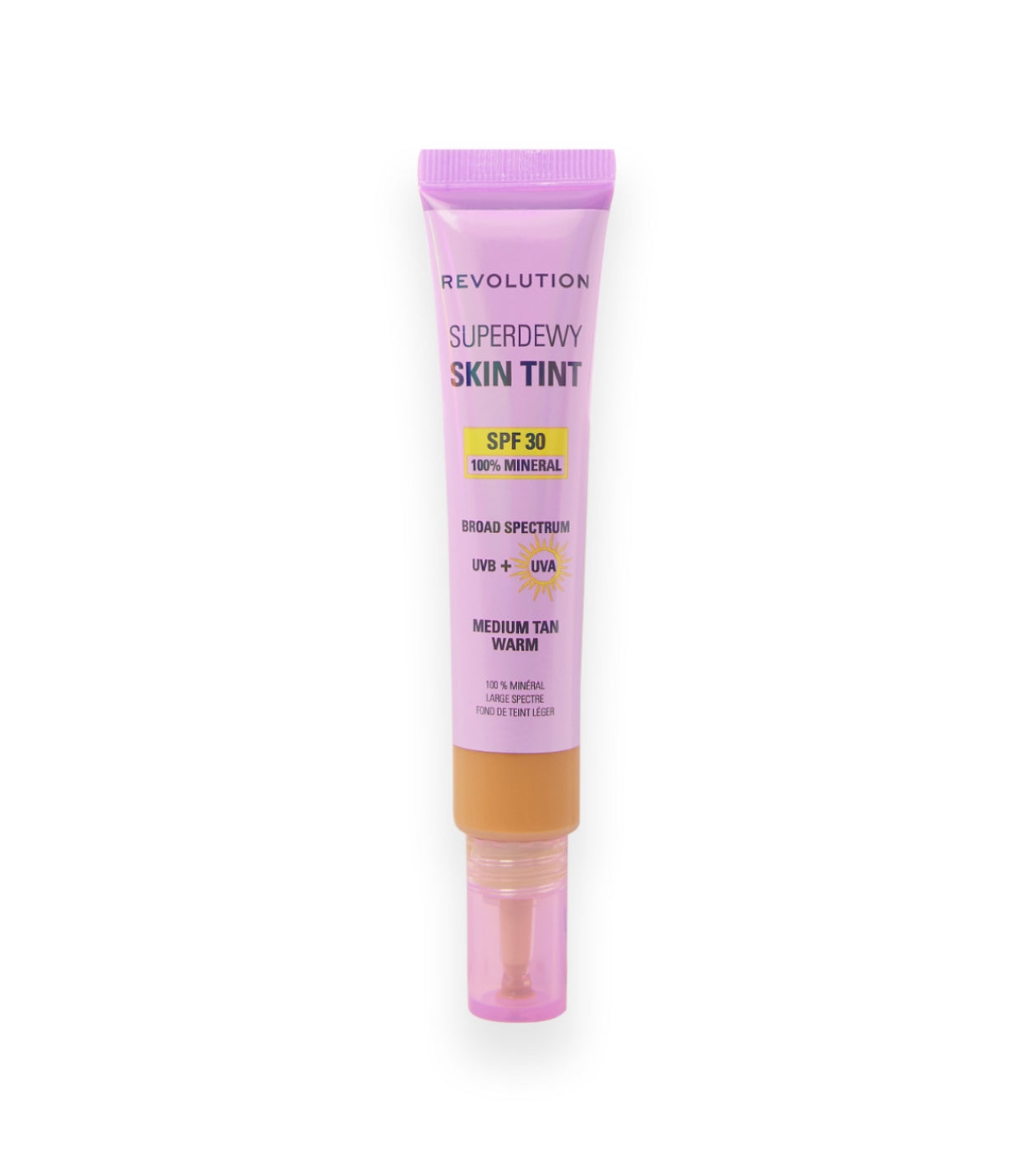 Makeup Revolution - Base de maquillaje Superdewy Skin Tint SPF30 - Medium Tan Warm