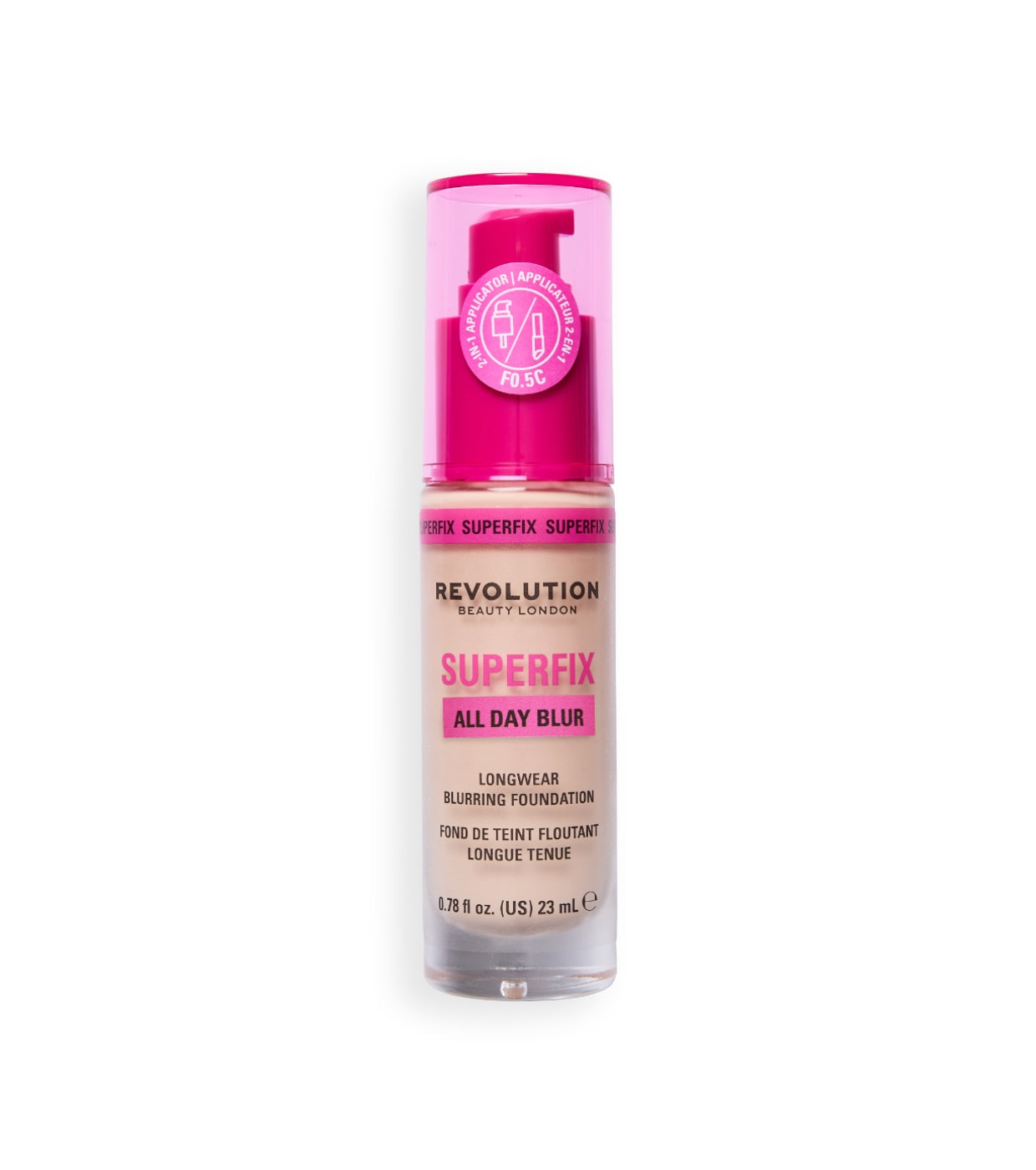 Makeup Revolution - Fondotinta Superfix 16H Blur - F0.5C