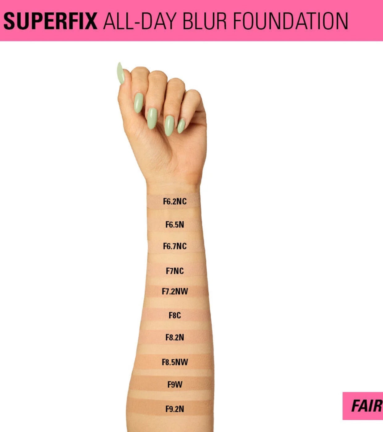 Makeup Revolution - Base de maquillaje Superfix 16H Blur - F2NC