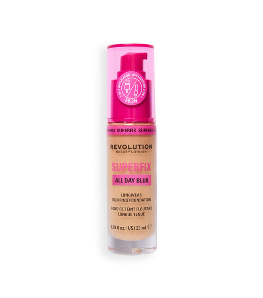 Makeup Revolution - Base de maquillaje Superfix 16H Blur - F8.2N