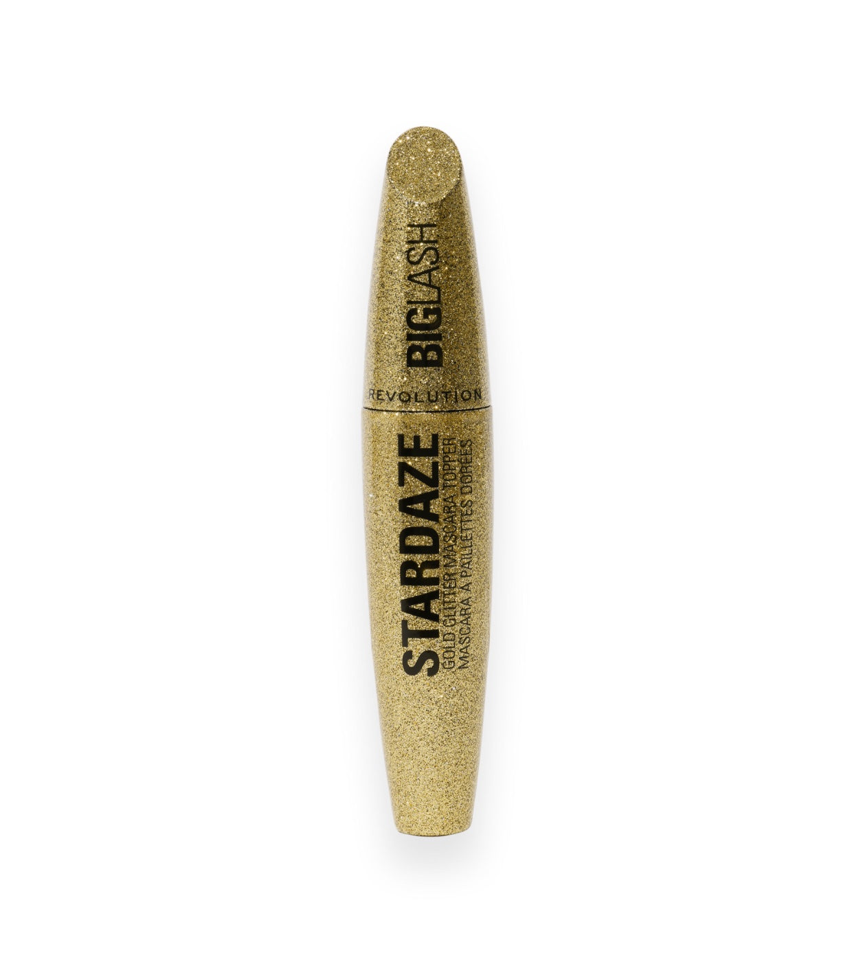 Makeup Revolution - Brillo para cabello, cejas y pestañas Big Lash Stardaze - Stardust Gold