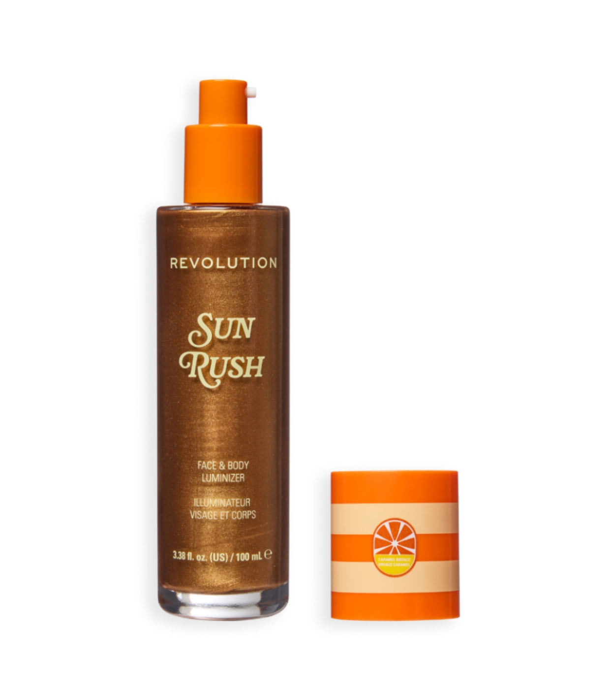 Makeup Revolution - *Club Riviera* - Iluminador corporal Sun Rush - Caramel Bronze