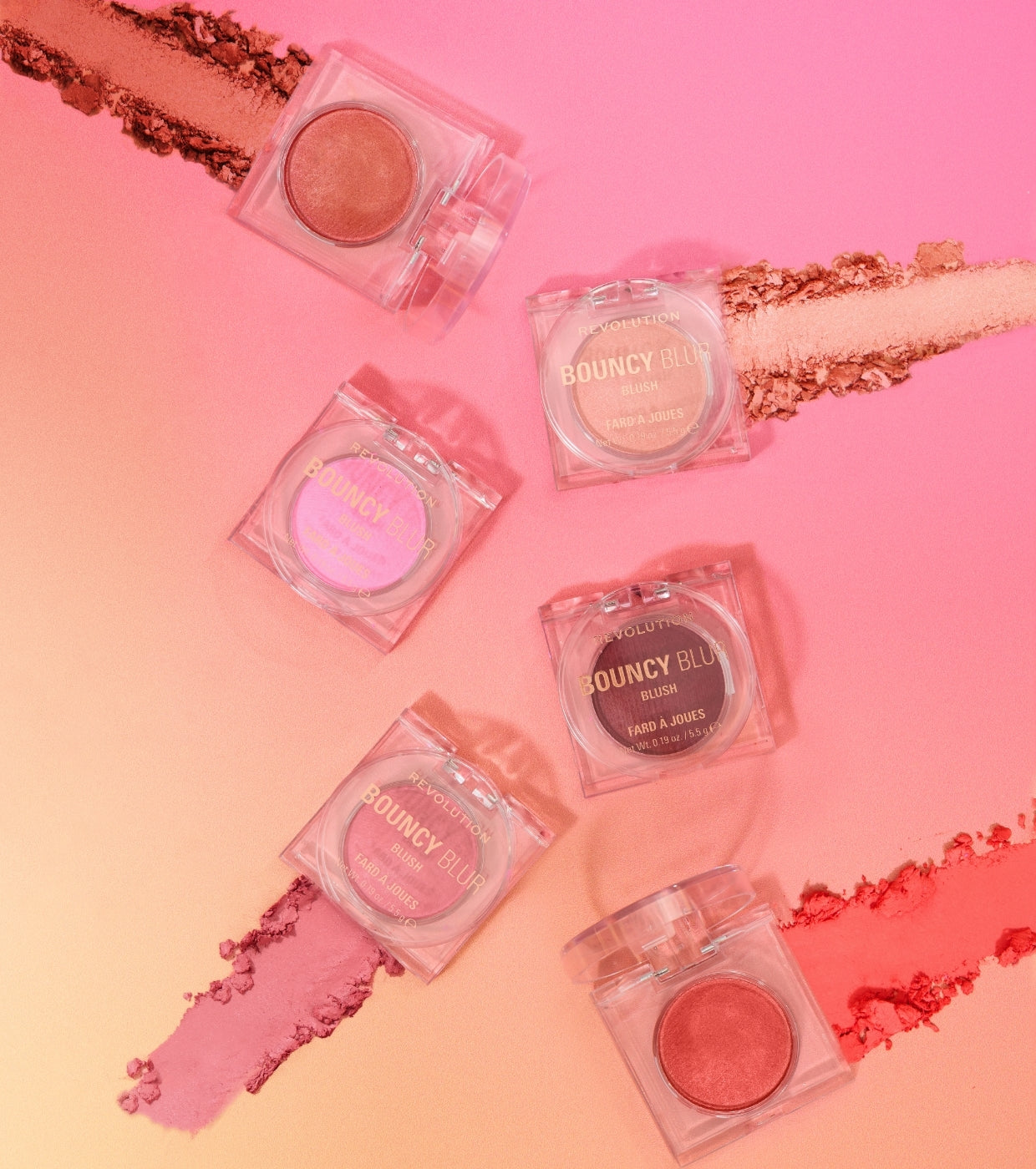 Makeup Revolution - Fard Cream to Powder Bouncy Blur - Bouncy Berry