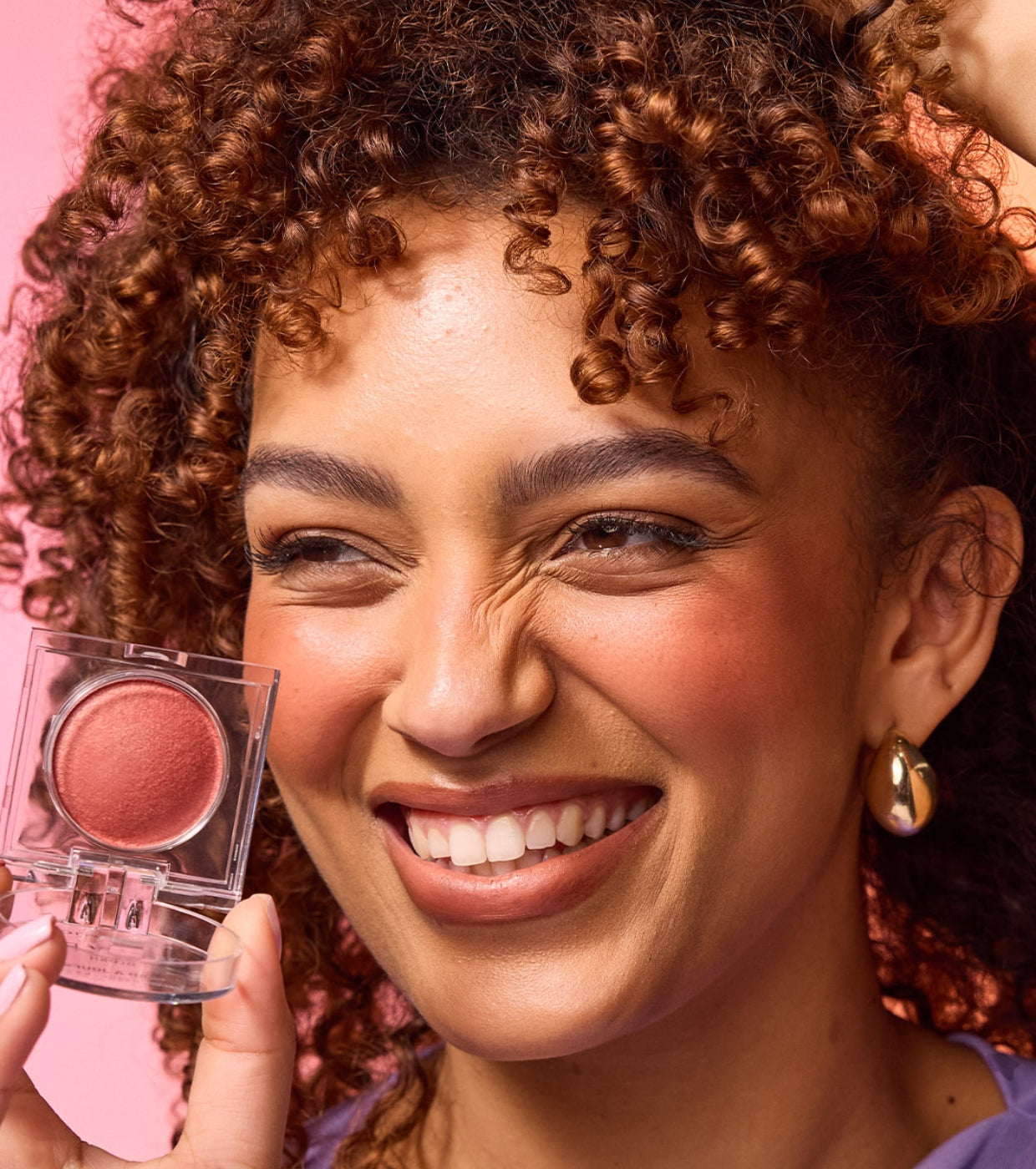 Makeup Revolution - Fard Crema in Polvere Effetto Sfocato Rimbalzante - Paprika Pop Bronzo Tenue