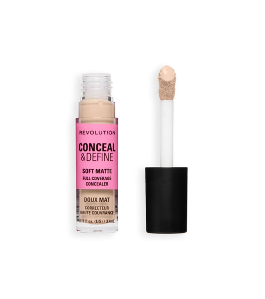 Makeup Revolution - Corretor Líquido Conceal & Define Soft Matte - C1N