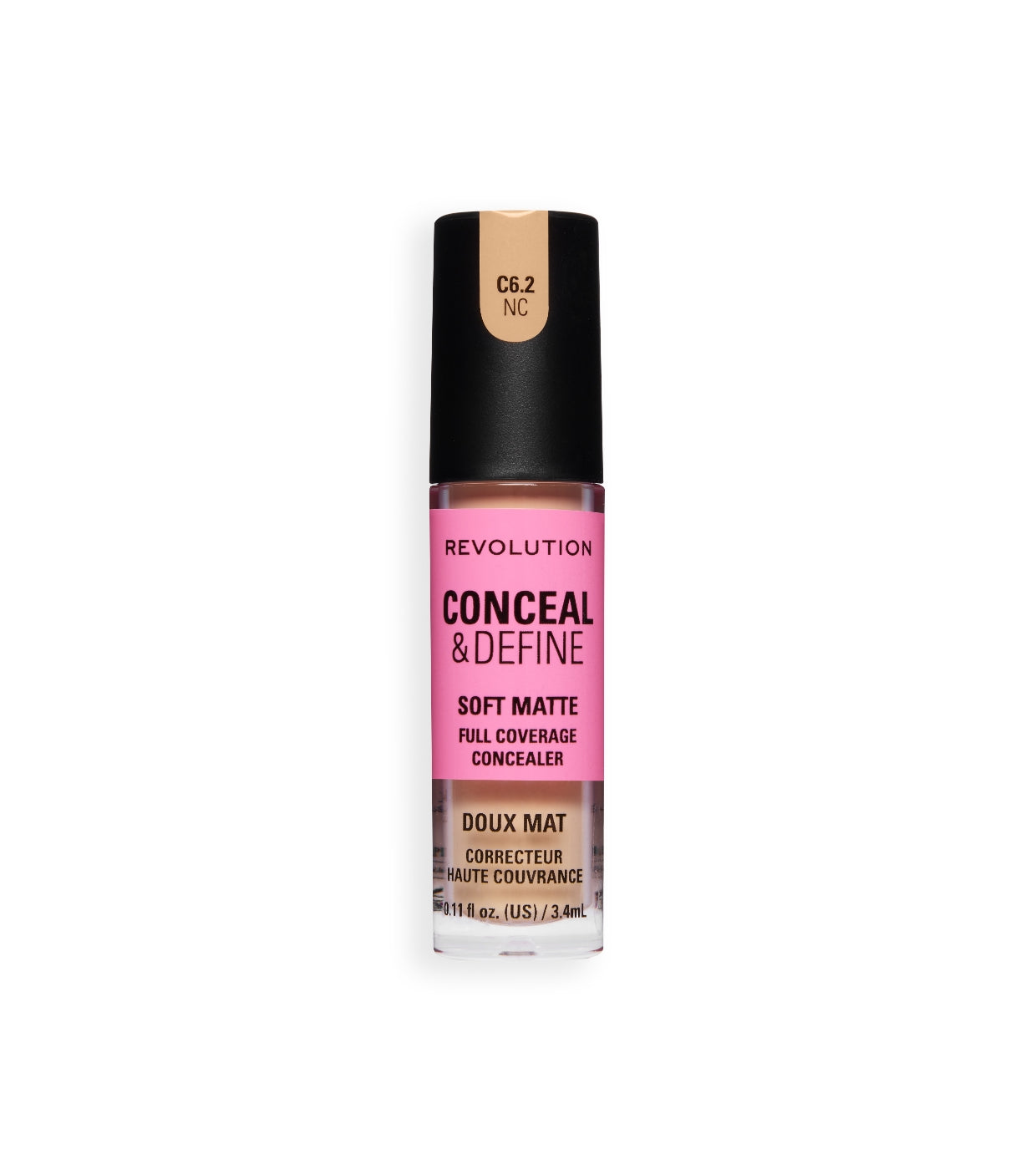 Makeup Revolution - Corrector líquido Conceal & Define Soft Matte - C6.2NC