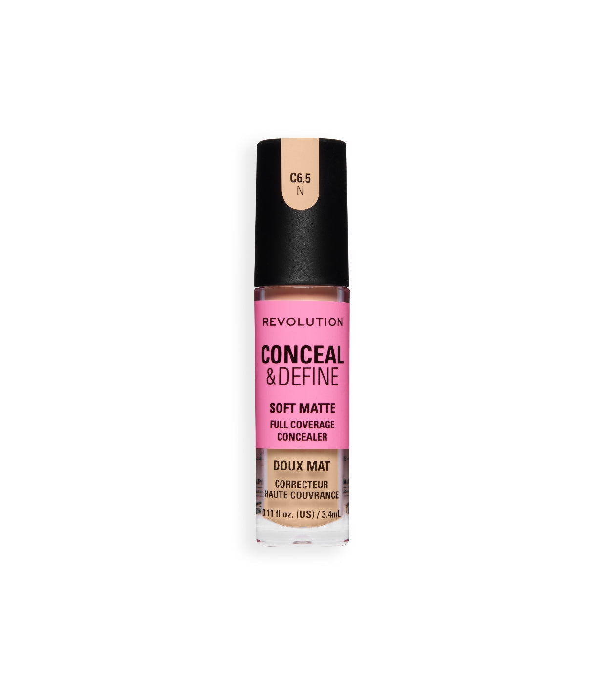 Makeup Revolution - Corrector líquido Conceal & Define Soft Matte - C6.5N
