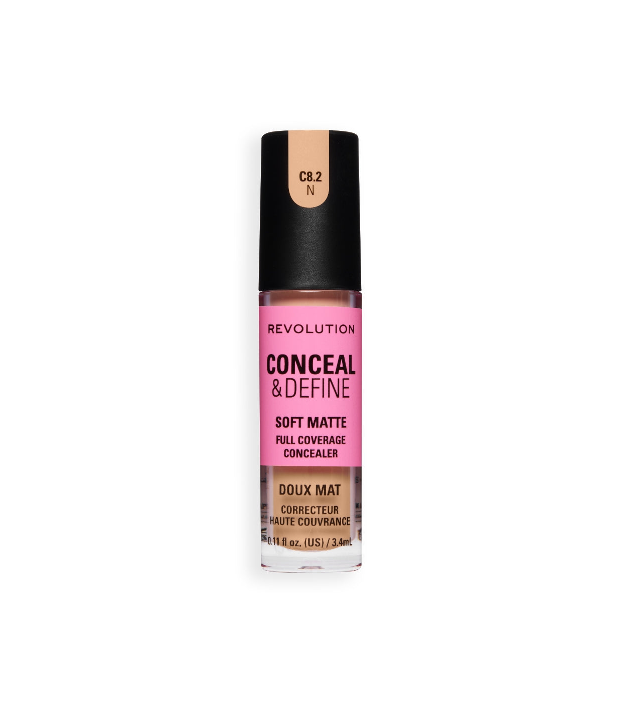Makeup Revolution - Corrector líquido Conceal & Define Soft Matte - C8.2N