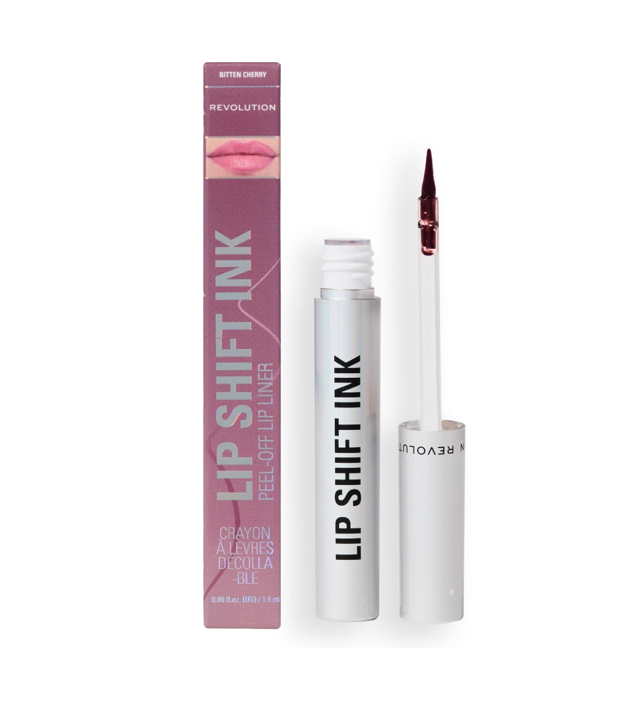 Makeup Revolution - Delineador de lábios Lip Shift Ink Peel Off - Bitten Cherry