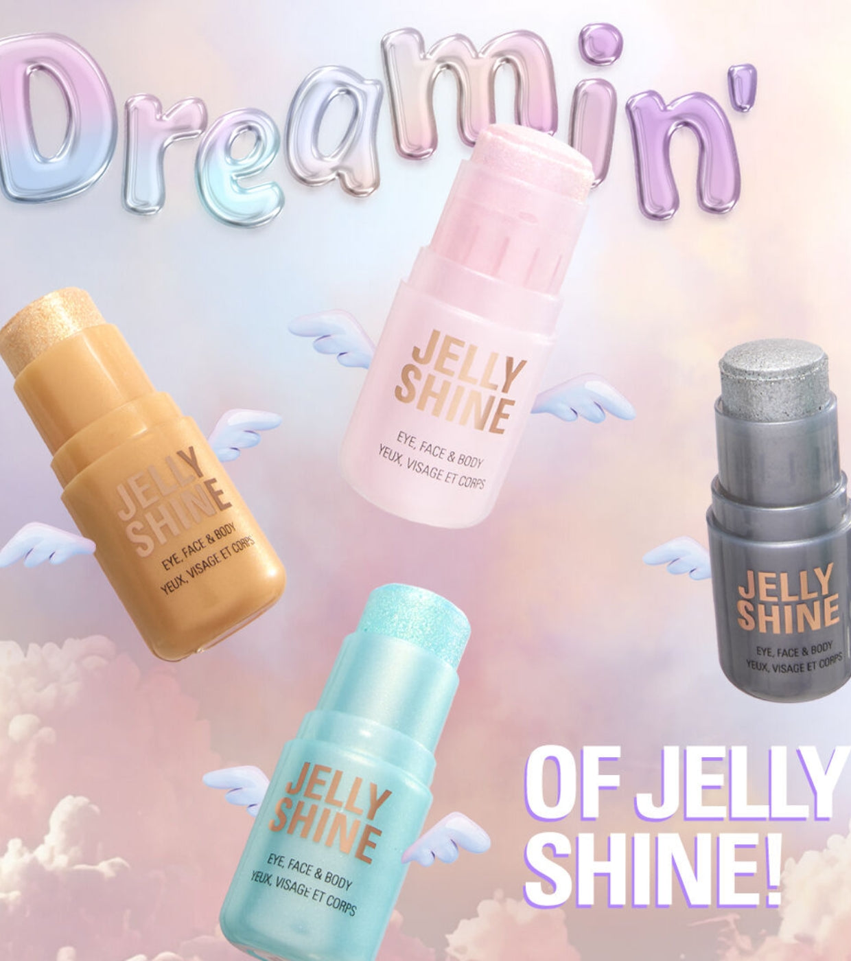 Makeup Revolution - Iluminador em Bastão Jelly Shine Shadow and Highlight - Silver Moonlight