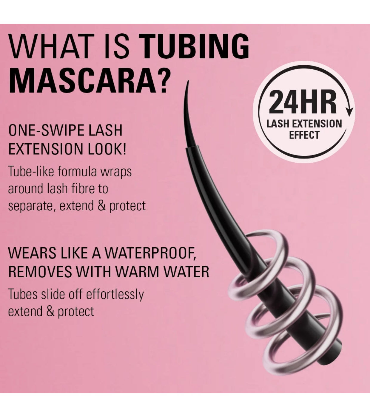 Makeup Revolution - Máscara de pestañas Wrap Lash - Ultra Black