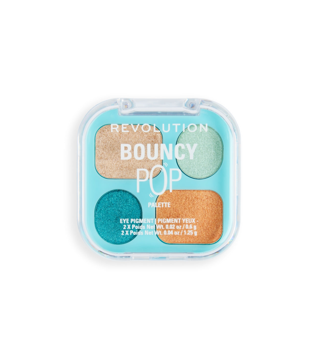 Makeup Revolution - *Poolside* - Mini paleta de sombras Bouncy Pop - Aqua Splash