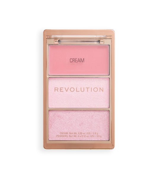 Makeup Revolution - Paleta de iluminadores Highlight Icon - Pink Posse