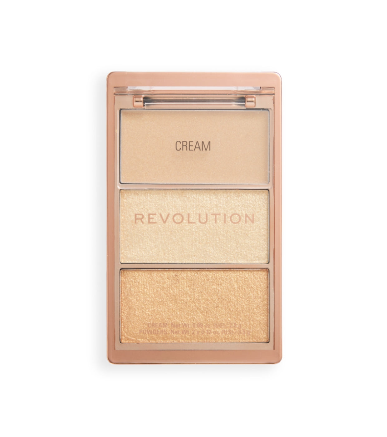 Makeup Revolution - Paleta de iluminadores Highlight Icon - Rosy Gold Glow