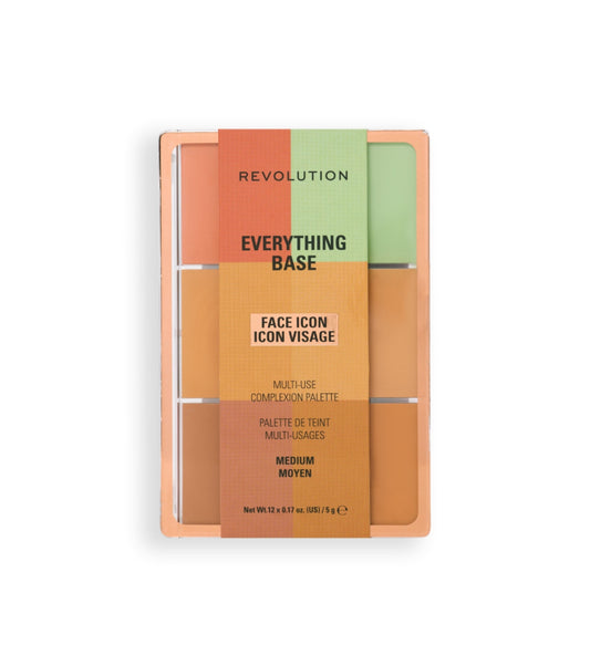 Makeup Revolution - Paleta de rostro Everything Base Face Icon Complexion - Medium