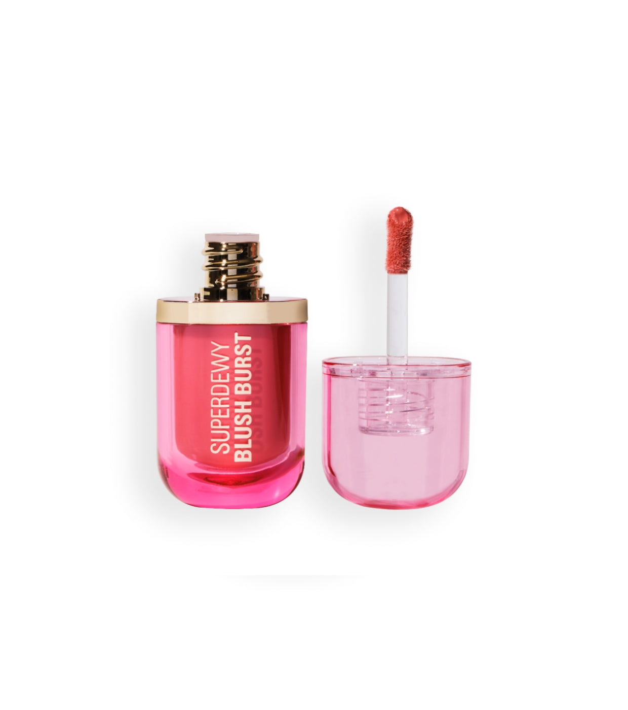 Makeup Revolution - *Super Dewy* - Blush liquido Blush burst - Strawberry milkshake rosa freddo