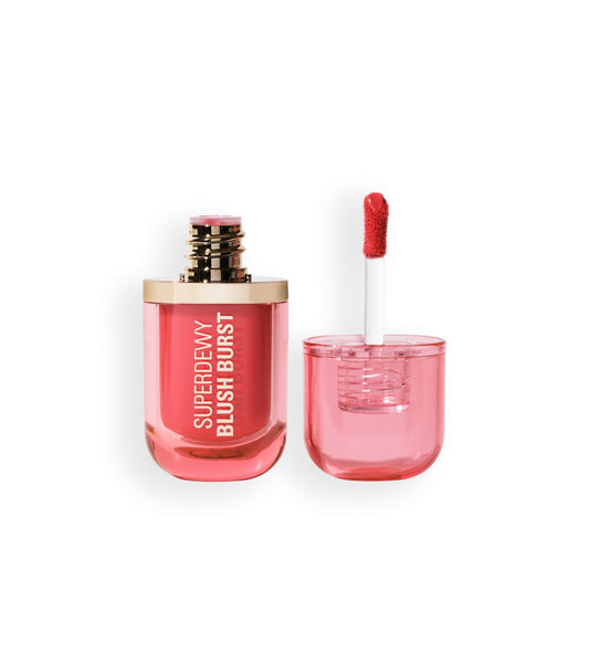 Makeup Revolution - *Super Dewy* - Blush Líquido Blush burst - Watermelon Pop Coral