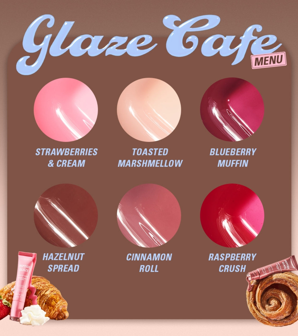 Makeup Revolution - Tinte labial con sérum Peptide Glaze - Blueberry Muffin