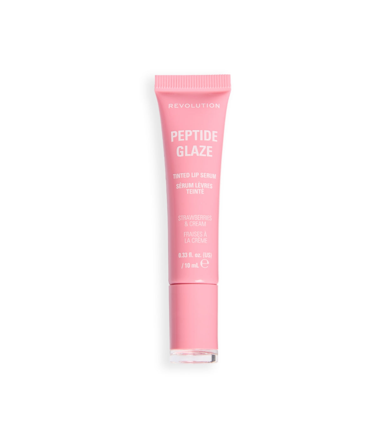 Makeup Revolution - Tinte labial con sérum Peptide Glaze - Strawberry & Cream
