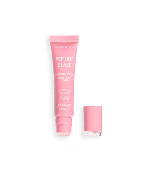 Makeup Revolution - Tinte labial con sérum Peptide Glaze - Strawberry & Cream
