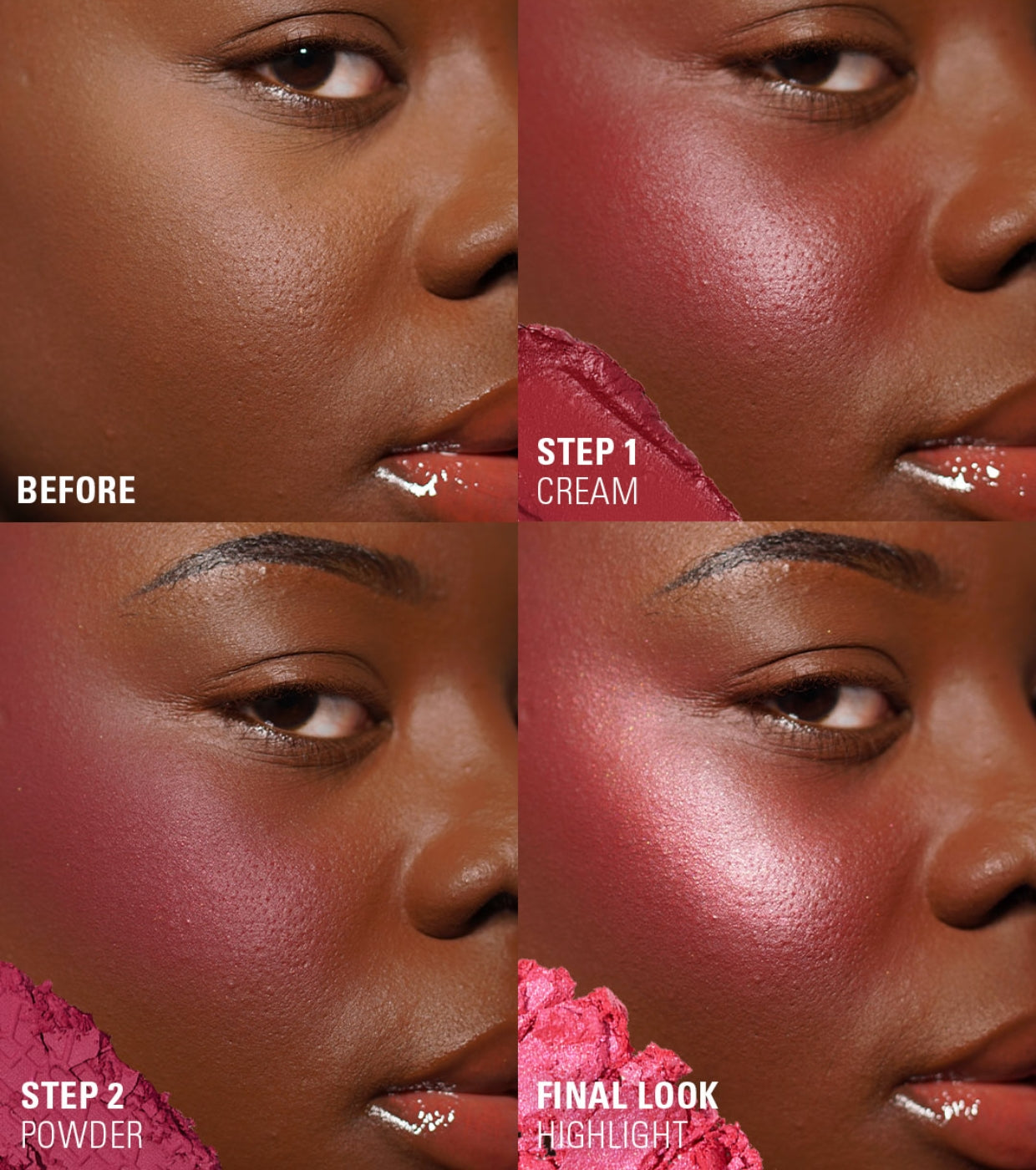 Revolution - Paleta de Blushes Icon Blush - Hot Pink Flag