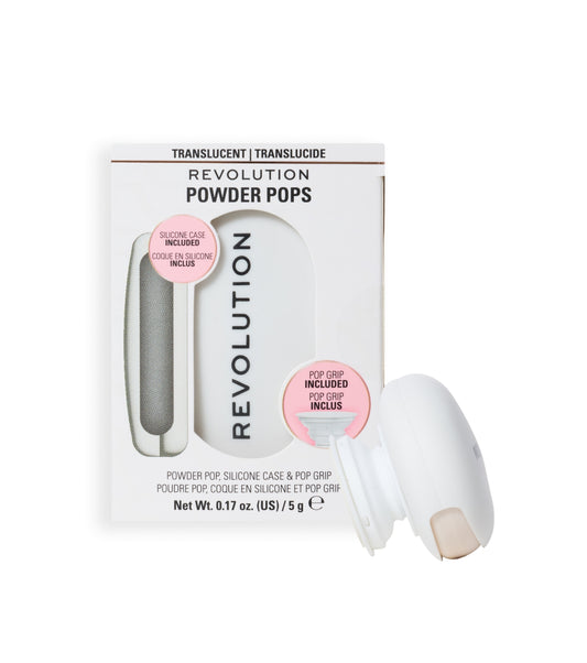 Makeup Revolution - Polvos compactos   Agarre adhesivo para el móvil Powder Pops - Translucent