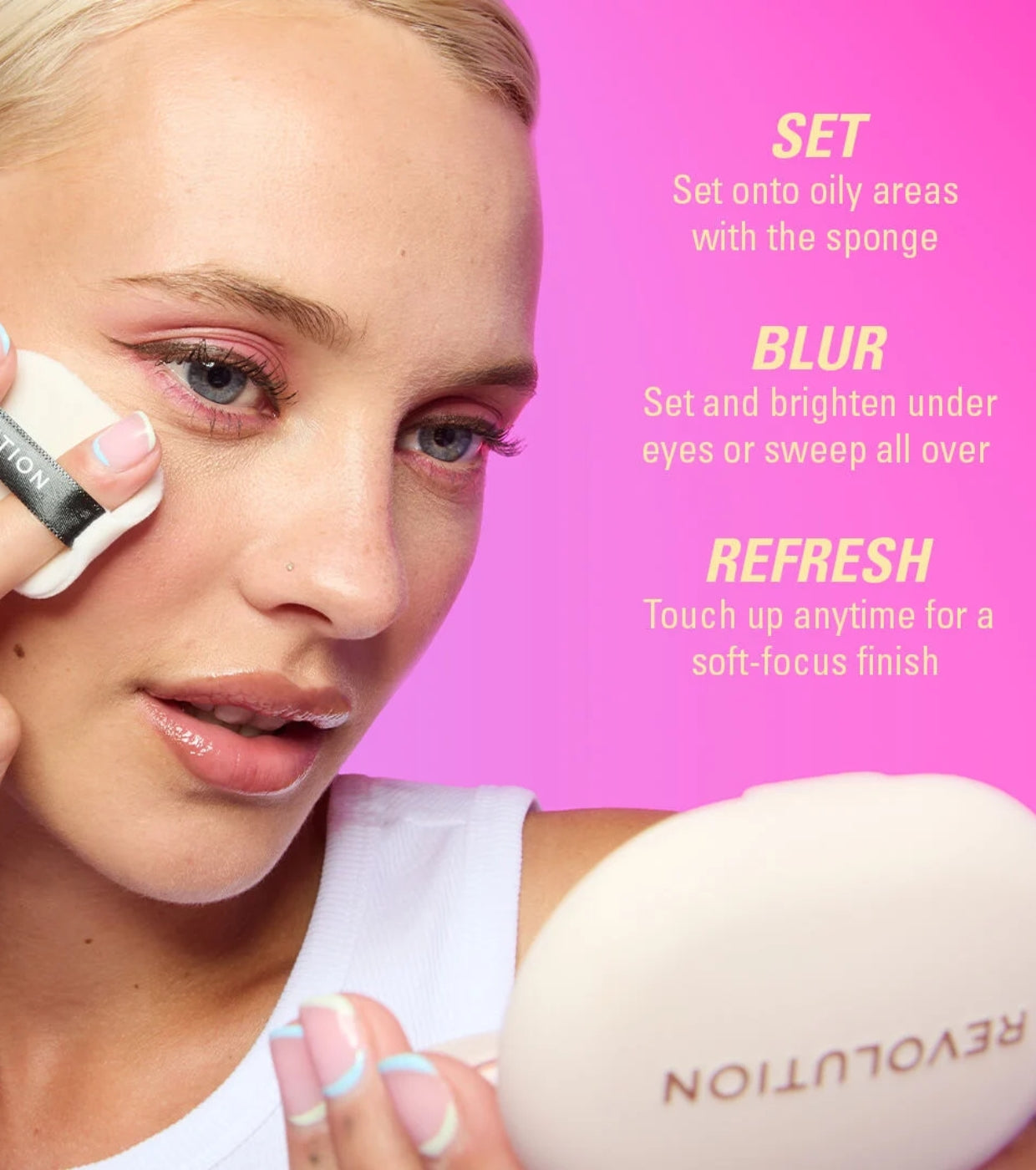 Makeup Revolution - Polvos compactos Powder Pops Instant Blur - Translucent