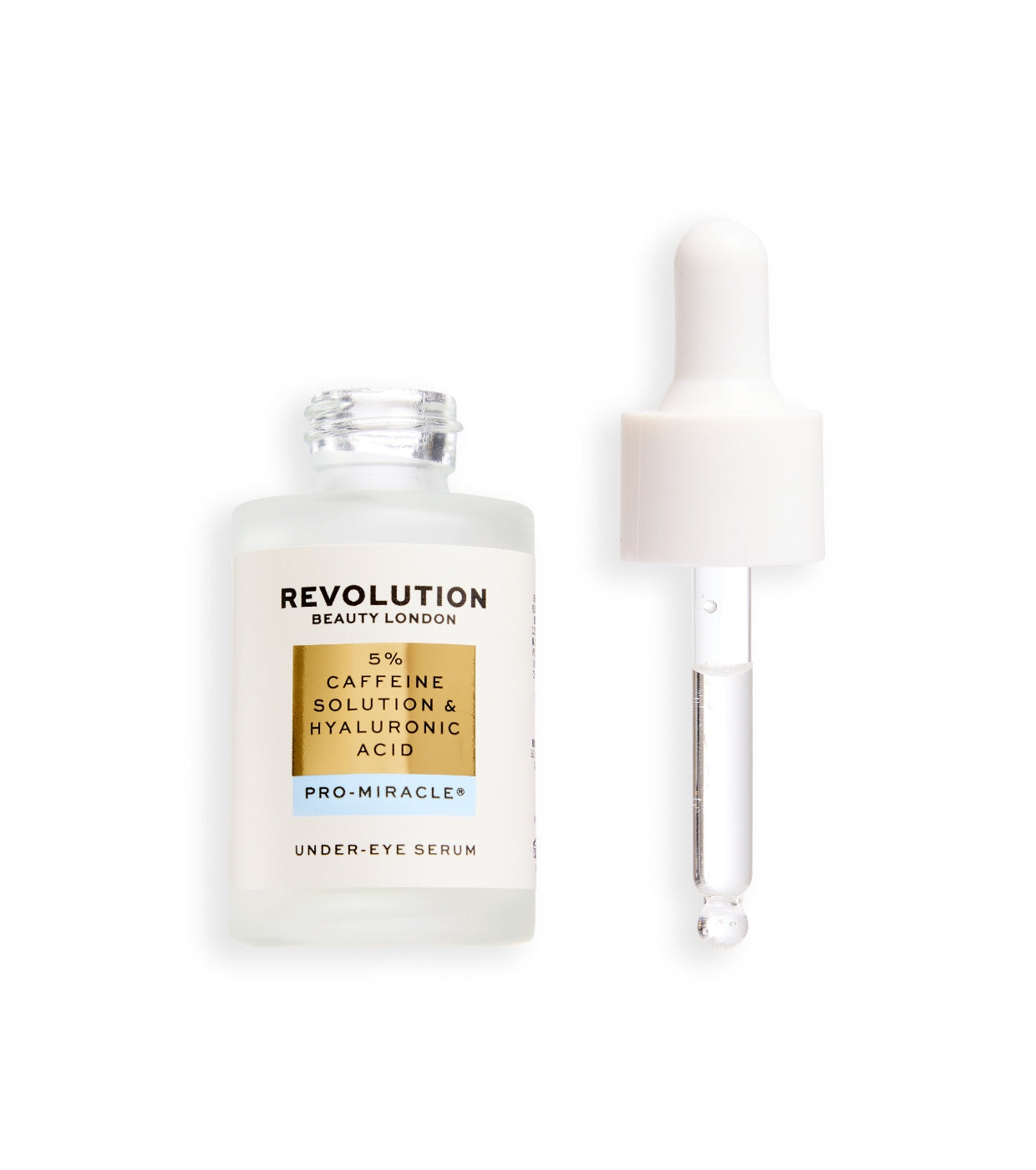 Revolution Pro - Sérum para el contorno de ojos 5% Caffeine Solution Hyaluronic Acid Miracle