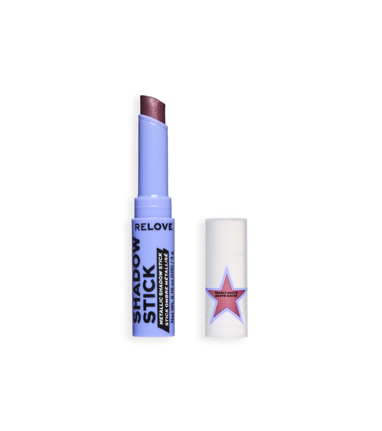Revolution Relove - Sombras de ojos metálica en stick - Pearly Mauve